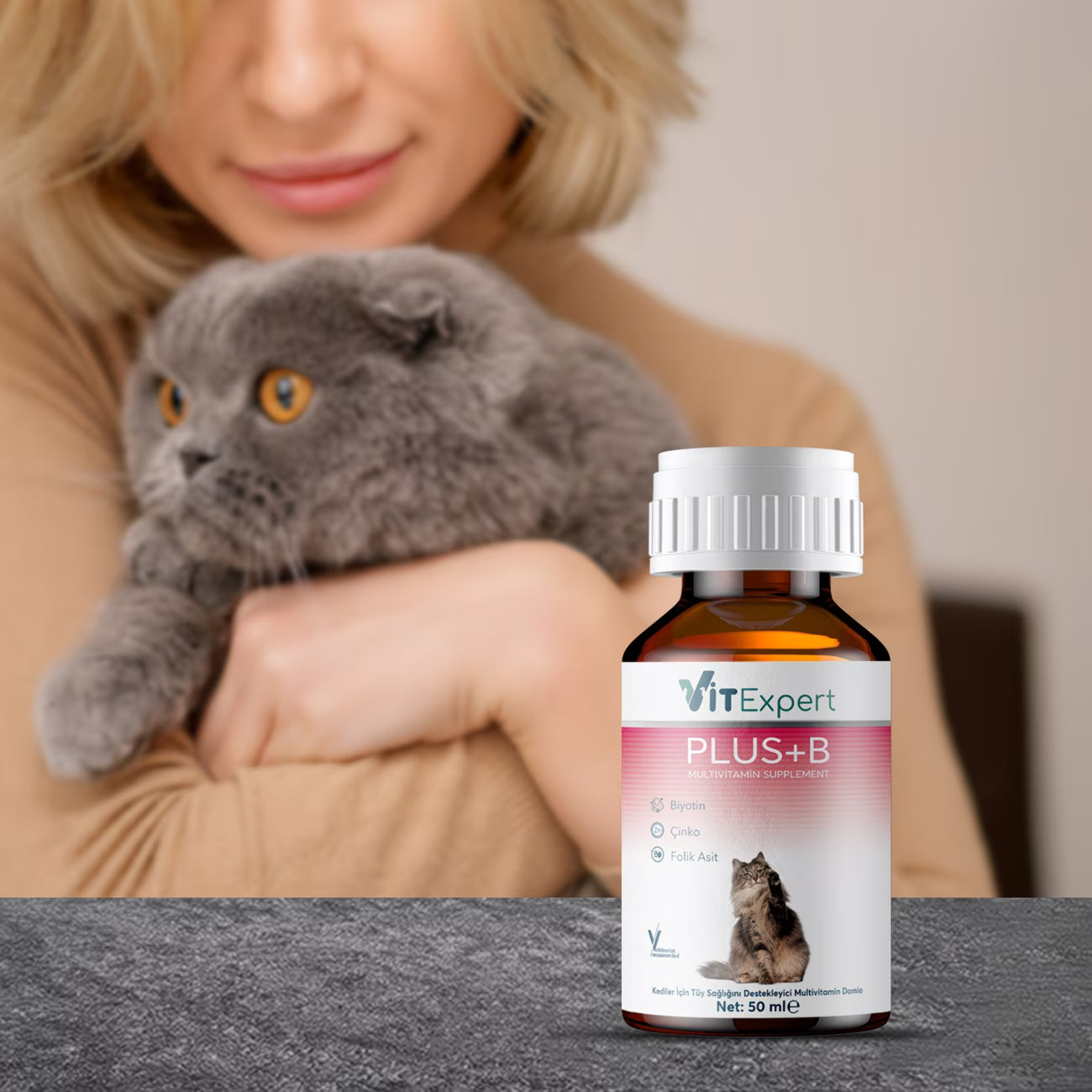 Doğal Kedi Vitamini 50 ml – Tüy Dökülmesini Önleyici Damla