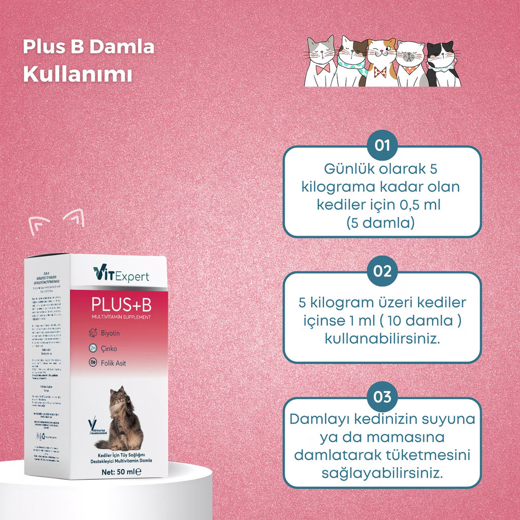 Doğal Kedi Vitamini 50 ml – Tüy Dökülmesini Önleyici Damla