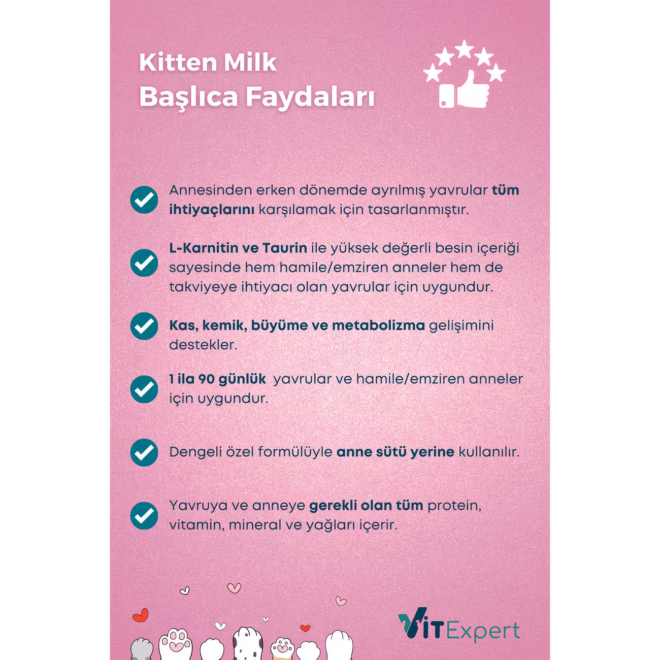 Kitten Milk Powder Yavru Kedi Süt Tozu 200 Gr