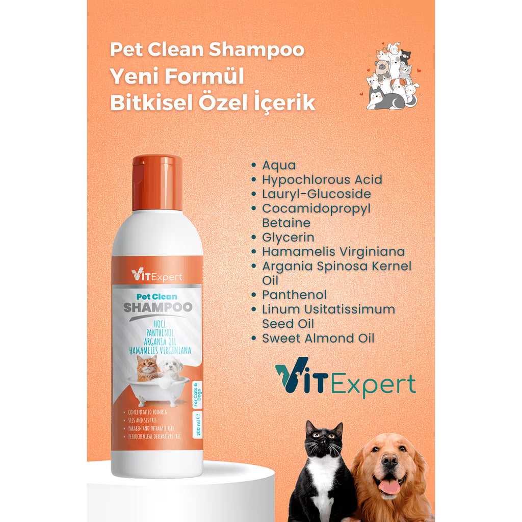 Pet Clean Tüy Döküm Önleyici Evcil Hayvan Şampuanı