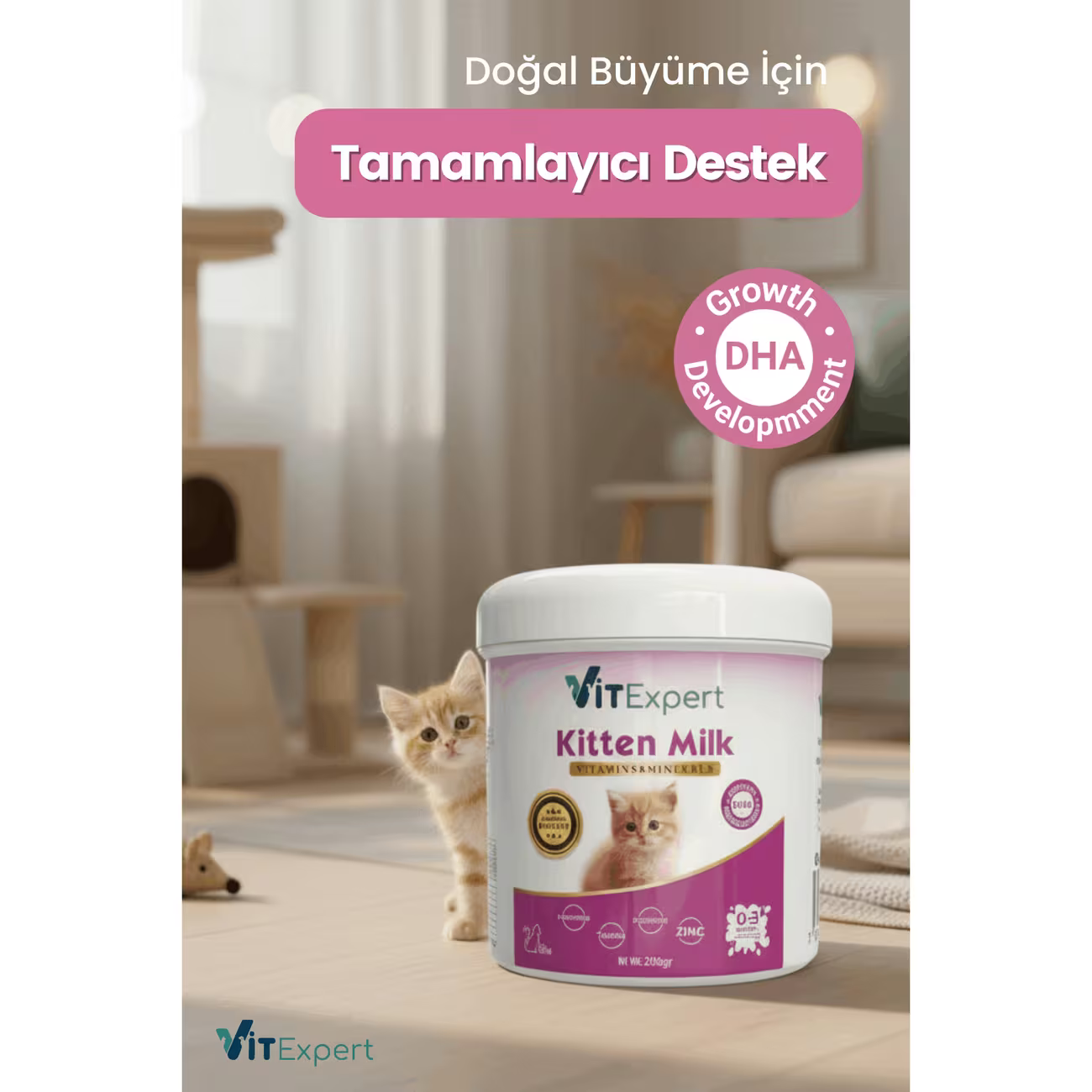 Kitten Milk Powder Yavru Kedi Süt Tozu 200 Gr