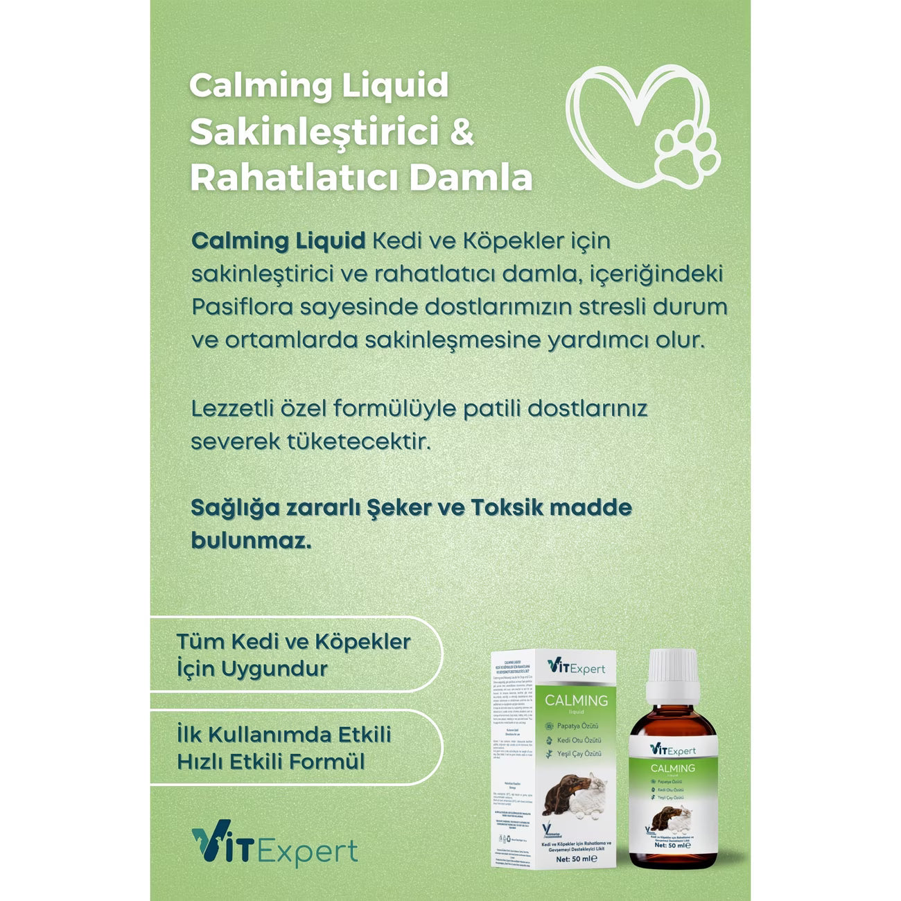 Kedi Köpek Sakinleştirici Bitkisel Damla