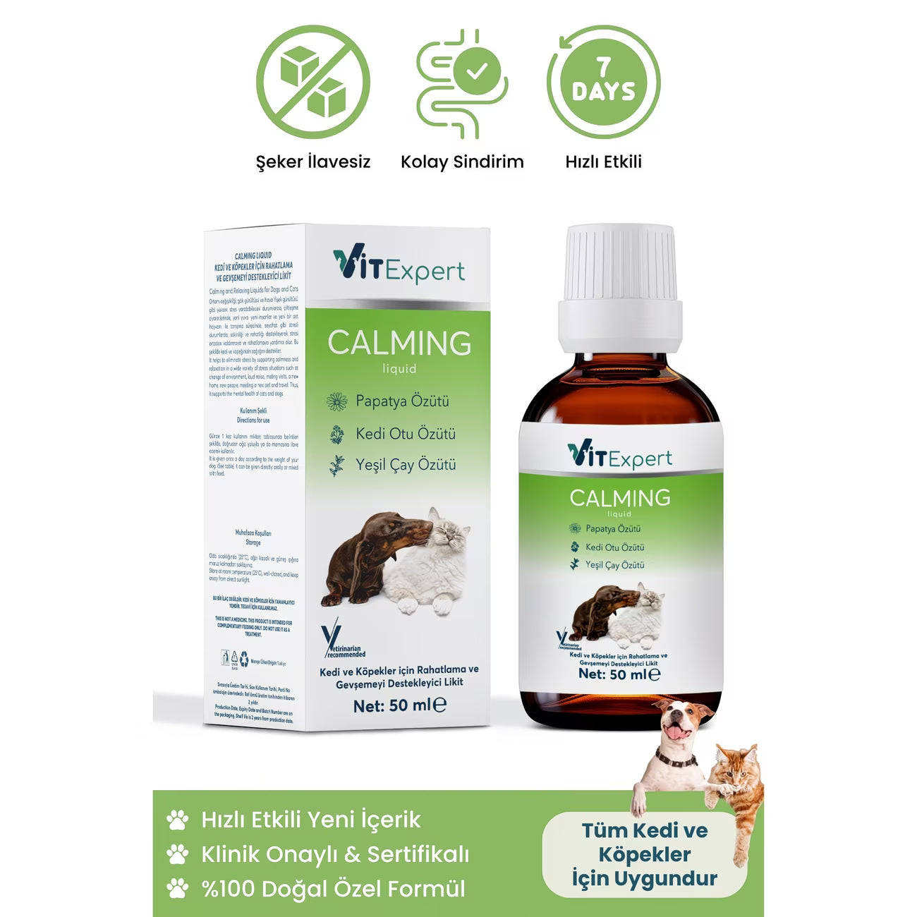 Kedi Köpek Sakinleştirici Bitkisel Damla